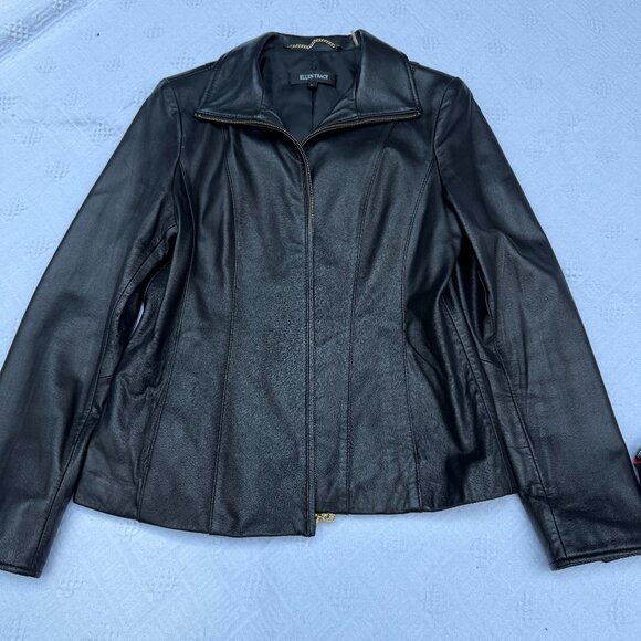 Ellen Tracy Lambskin Jacket Large Excellent condition - Picture 7 of 8